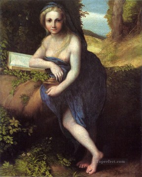 Antonio da Correggio Painting - Antonio Allegri The Magdalene Renaissance Mannerism Antonio da Correggio